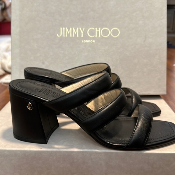 BRAND NEW NEVER WORN JIMMY CHOO AUNA SANDALS 8.5 US - Picture 1 of 5